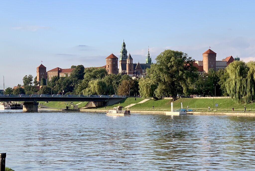 Wawel Castle seen from the Vistula river