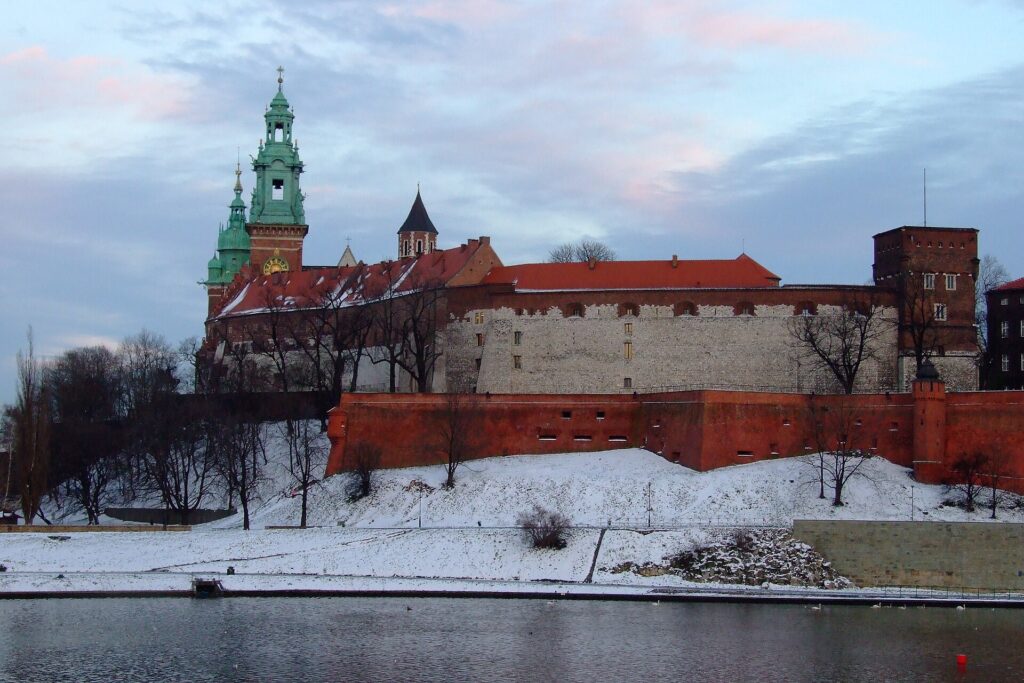 Wawel Castle in winter, Krakow