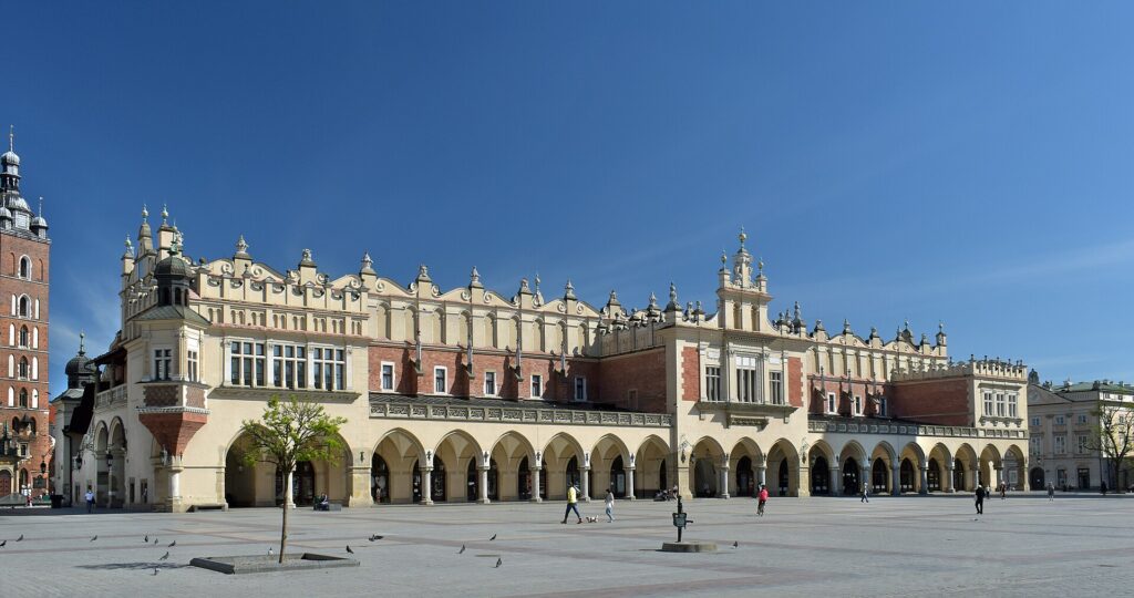 The Cloth Hall on the Main Market Square in Krakow